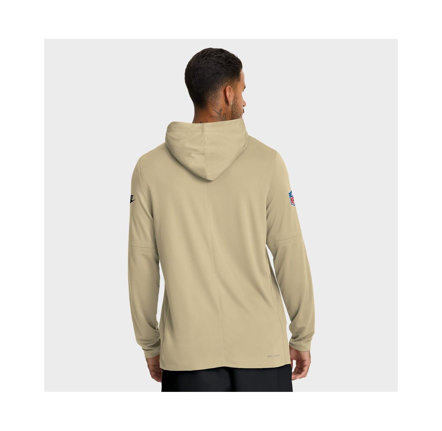 Men's Gold New Orleans Saints Sideline Alt Pack Dri-FIT Lightweight Hooded T-Shirt