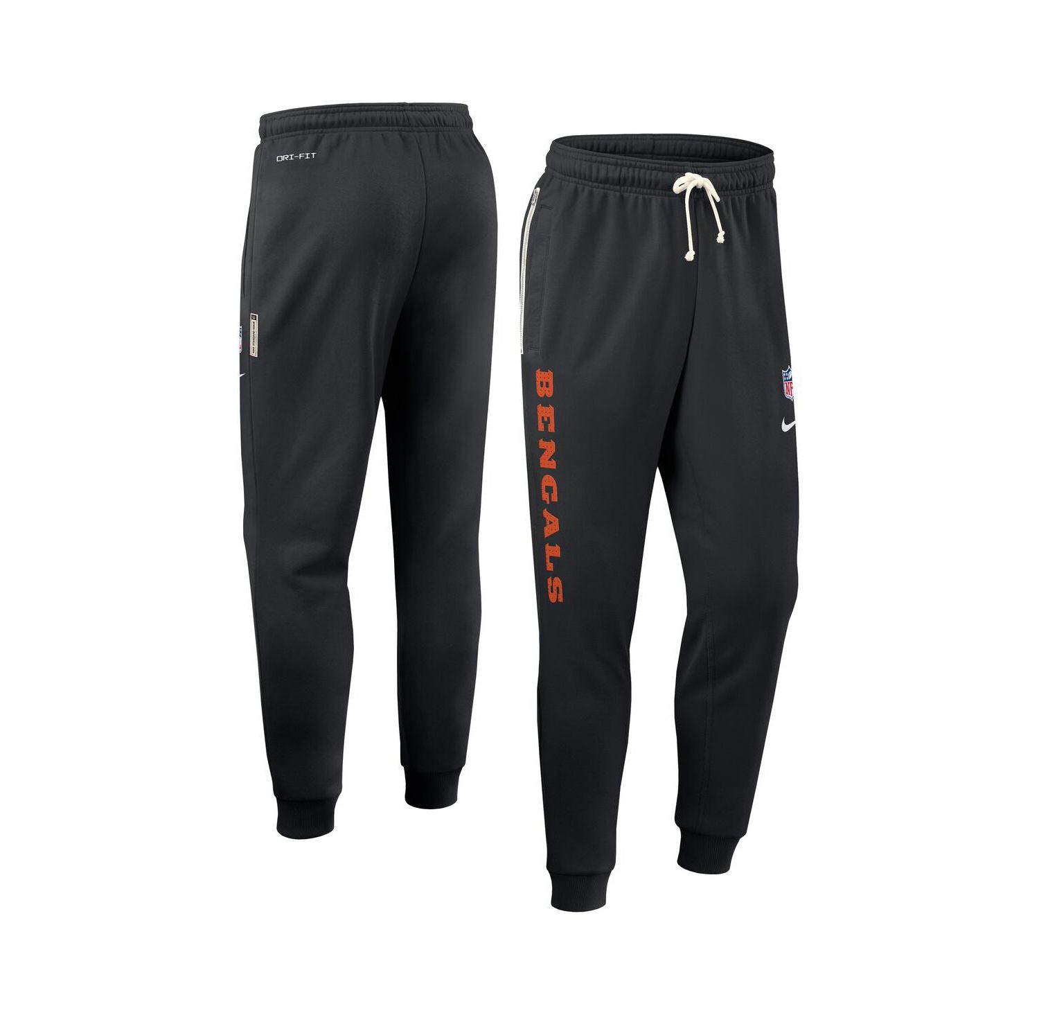 Men's Black Cincinnati Bengals Sideline Standard Issue Ground Game Dri-FIT Taper Pants