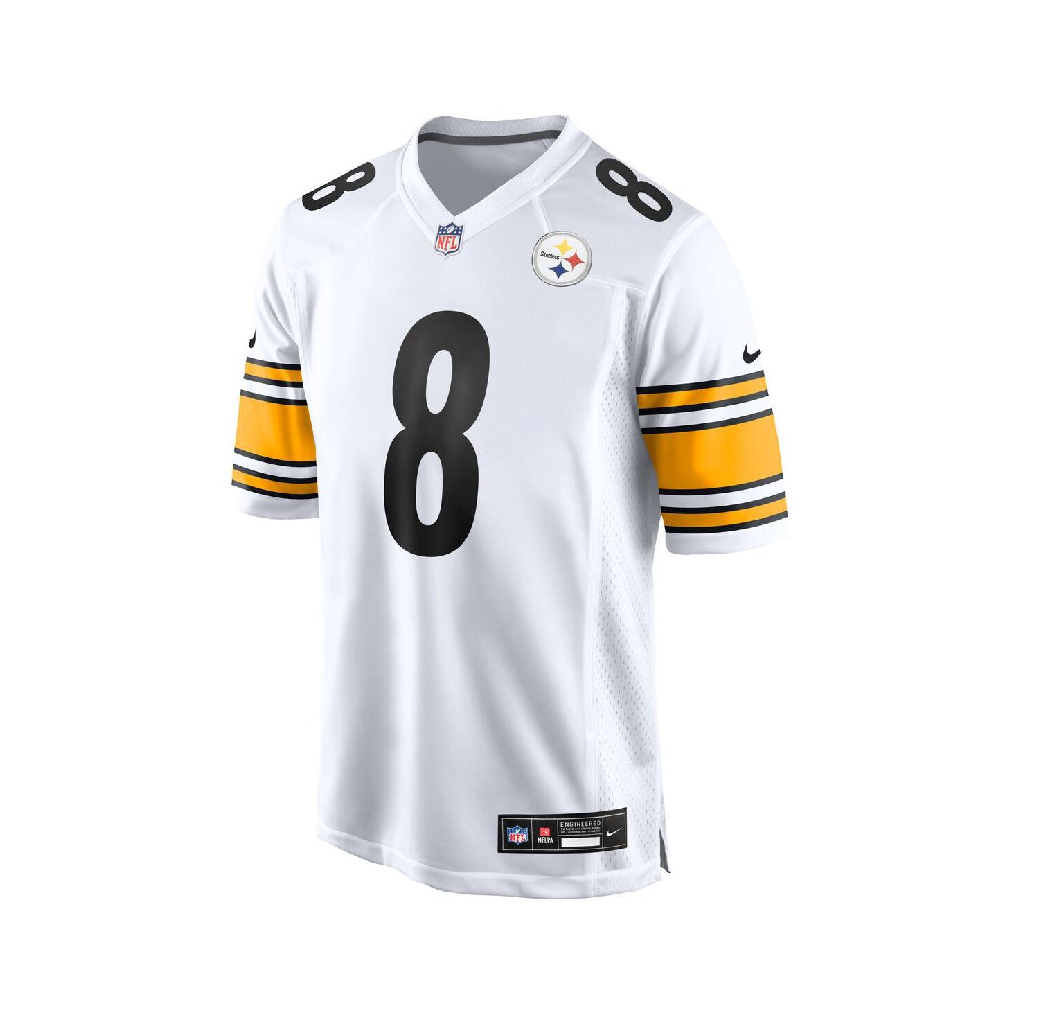 Men's Aaron Rodgers White Pittsburgh Steelers Game Jersey