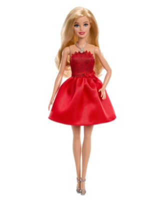 Mattel 80th Anniversary Celebration Fashion Doll Wearing Dress with Accessories