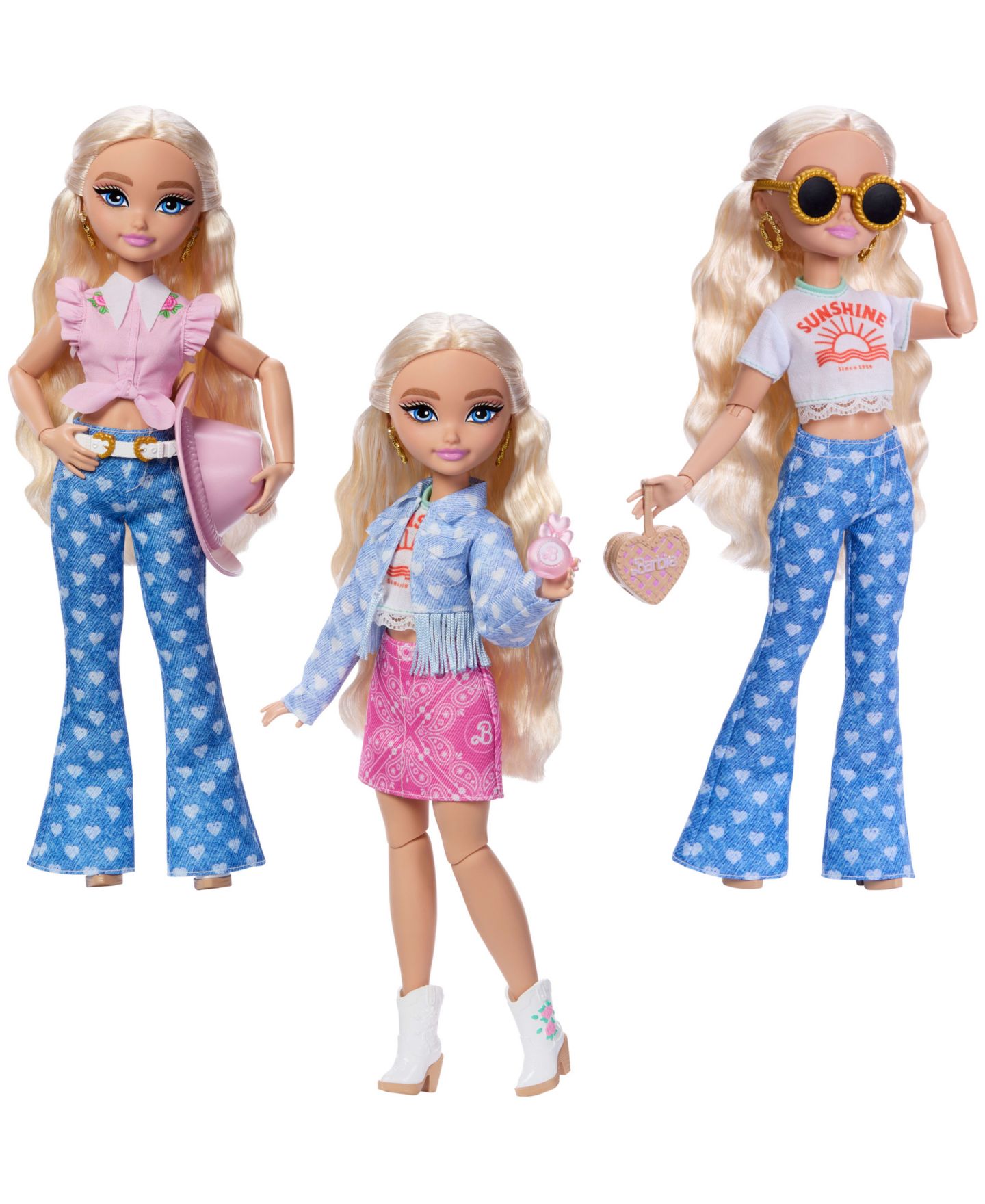 Детские куклы Barbie Dream Besties Festival Looks Set with Barbie Malibu Doll — фото 4