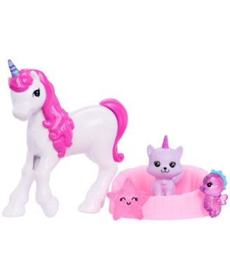 Advent Calendar with Fashion Doll and 24 Surprise Toy Accessories Including Unicorn and Pets