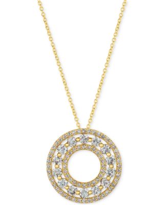 Le Vian - Nude Diamond Open Circle 20" Pendant Necklace (1-5/8 ct. t.w.) in 14k Gold
