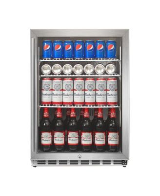 5.3 Cu. Ft. 160 Can Under Counter Freestanding Beverage Drink Fridge