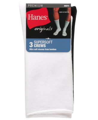 Men's Originals Premium SuperSoft Crew Socks, 3-Pack