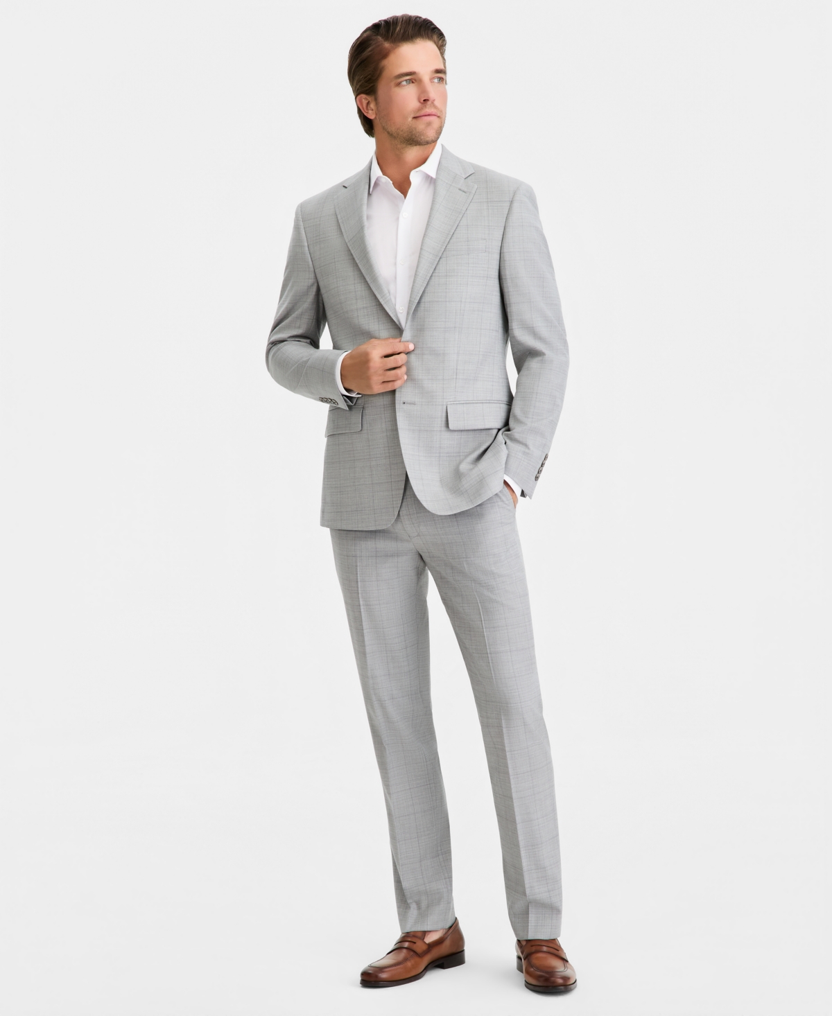 Calvin Klein Men's Slim-Fit Wool-Blend Suit Separates Jacket
