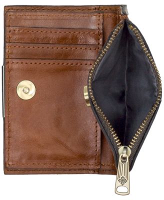 Busalla Leather Bifold Zipper Wallet