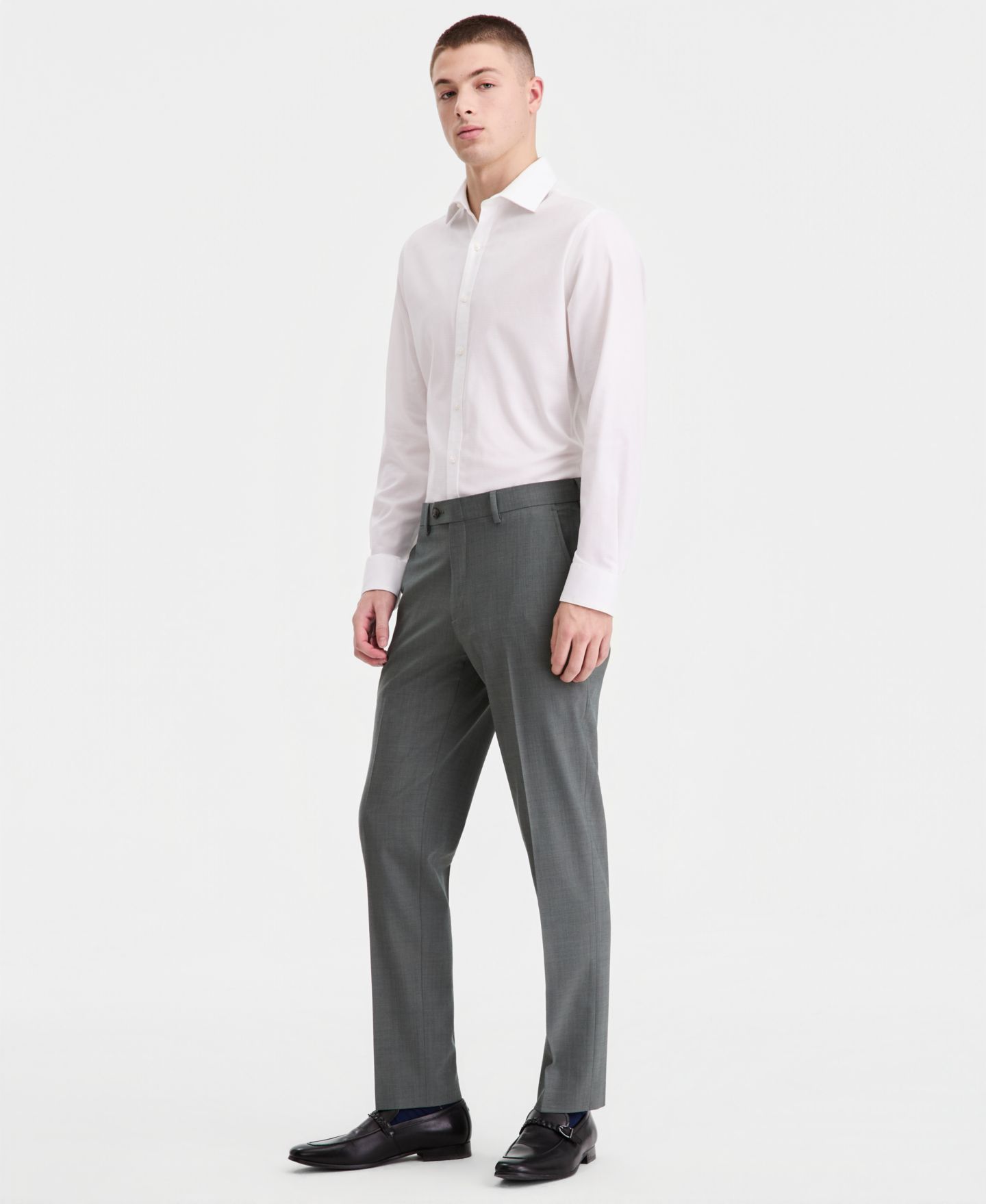 Мужские брюки Bar III Slim-Fit Wool Blend Suit Separates, цвет: Зелёный — фото 2