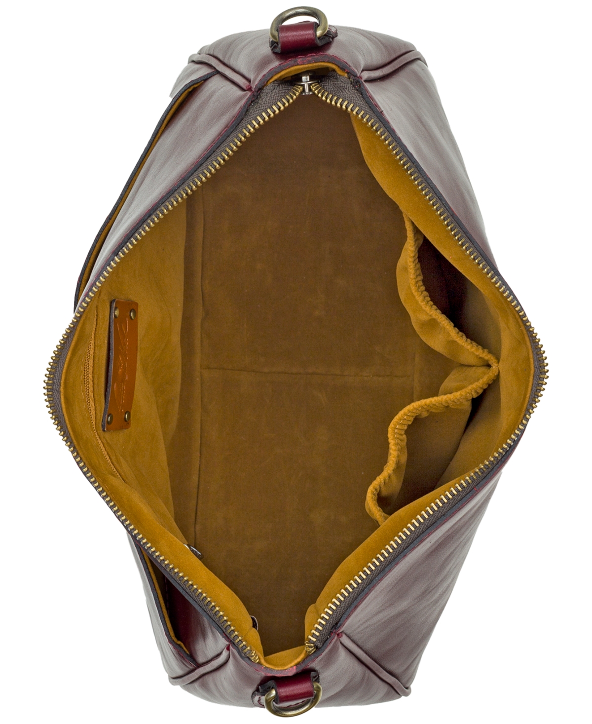 Patricia Nash Athani Large Leather Shoulder Bag, Created For Macy's In Burgundy