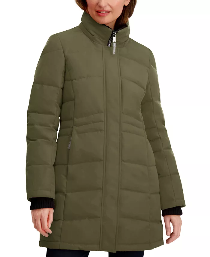 Women's Hooded Puffer Coat - thumbnail 3