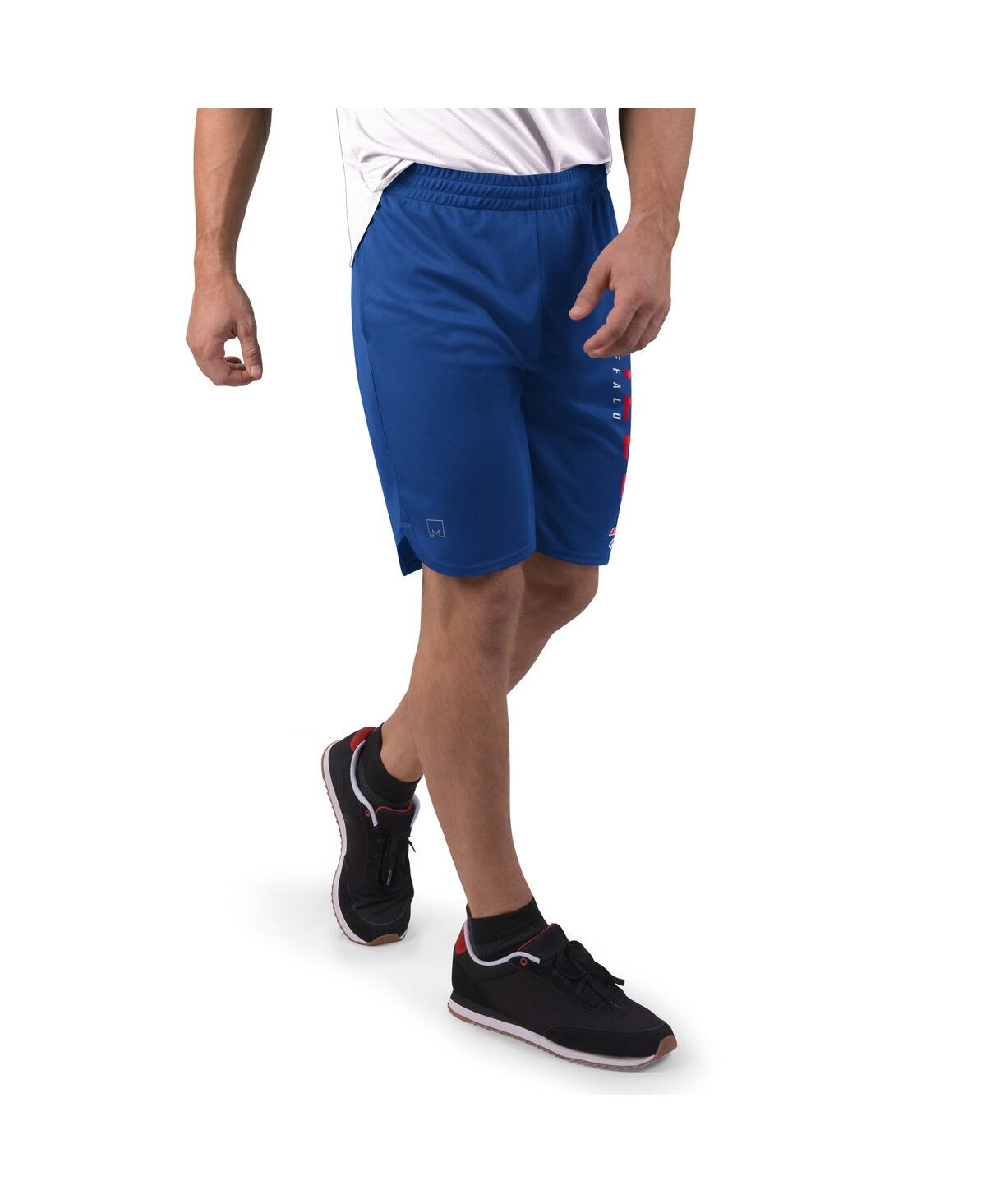 Msx By Michael Strahan Men's Royal Buffalo Bills Mesh Shorts In Blue