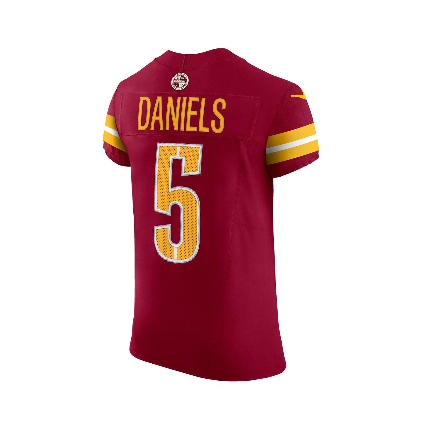Мужской топ Nike Jayden Daniels Burgundy Washington Commanders Team Vapor F.U.S.E. Elite Jersey — фото 2