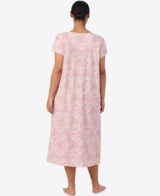 Plus Size Flutter Sleeves Ballet Nightgown