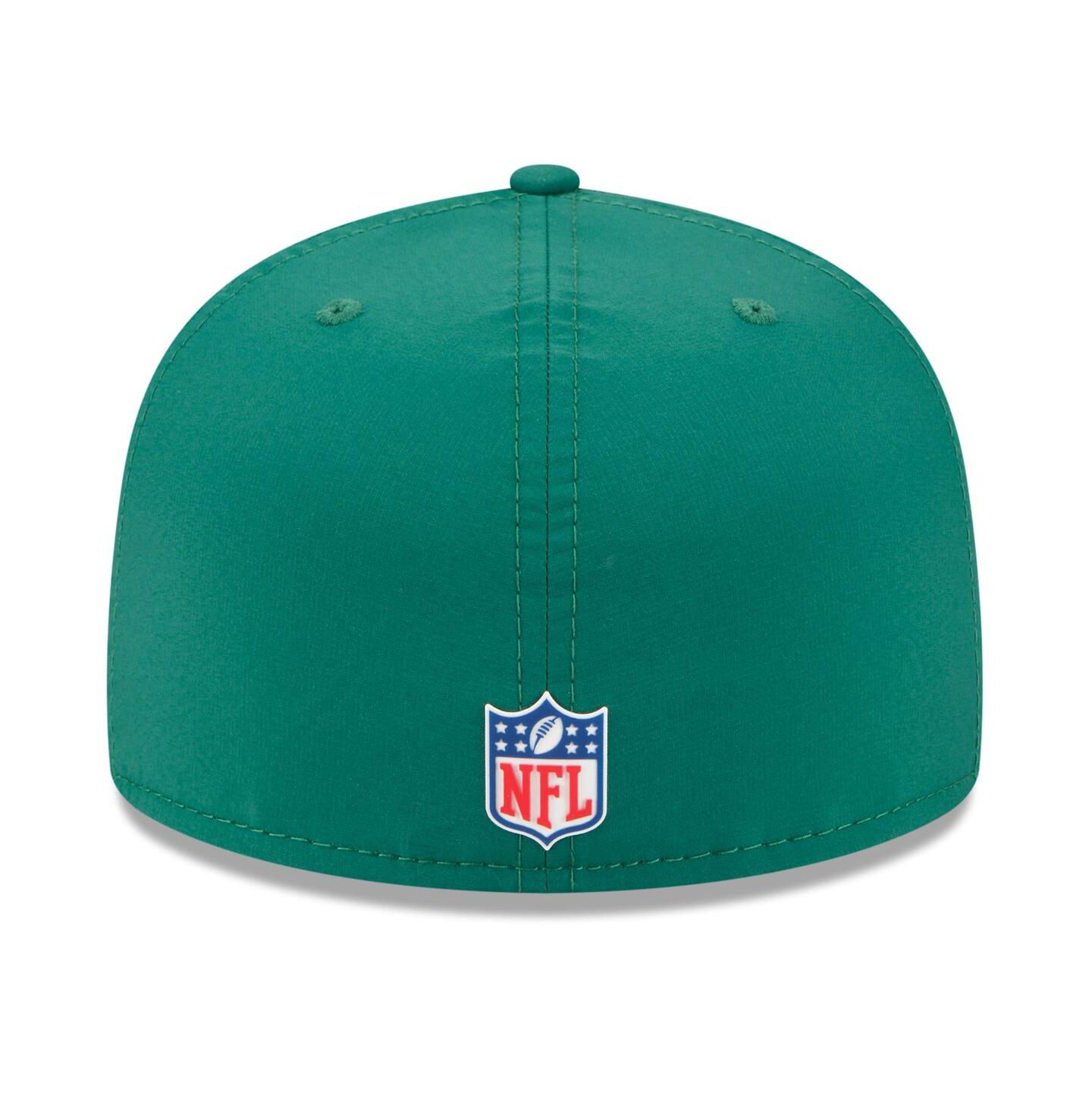 Мужская кепка New Era Green New York Jets 2025 Sideline 59FIFTY Fitted Hat — фото 2