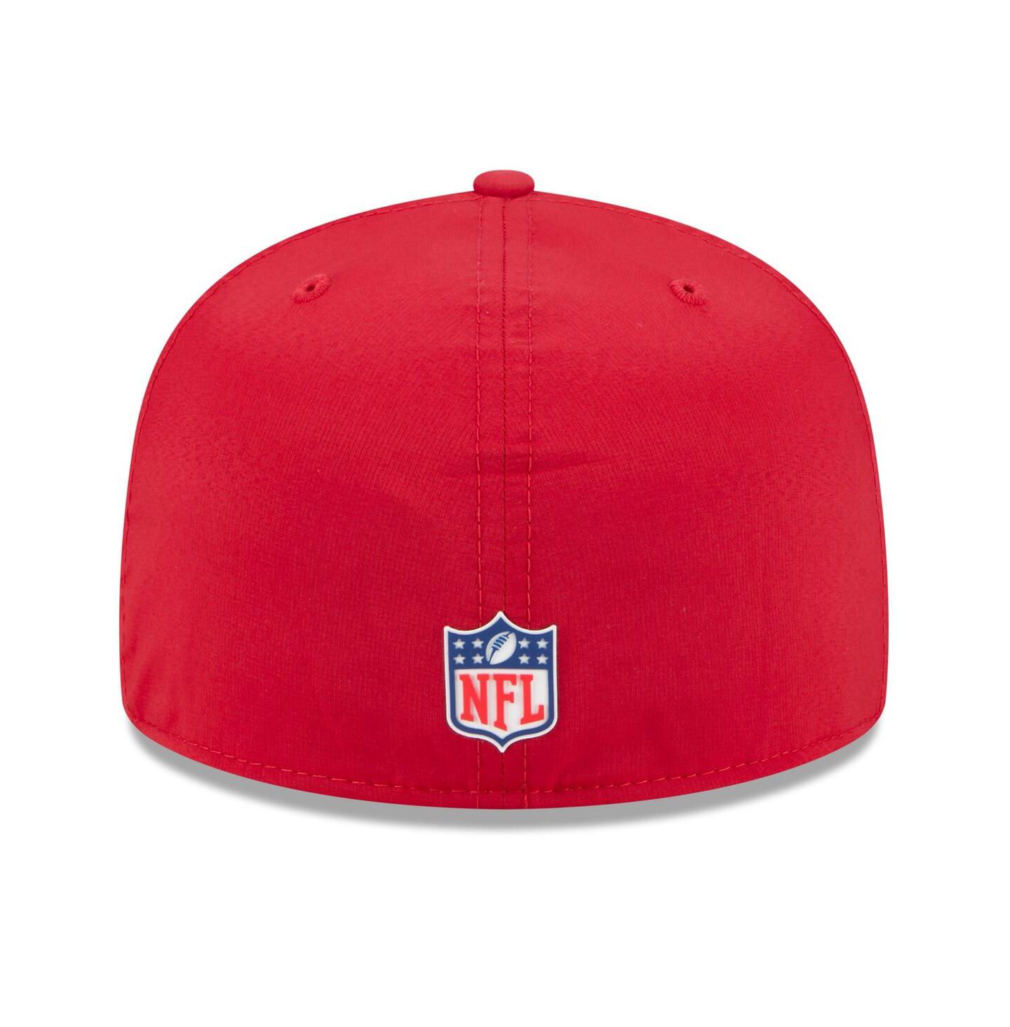 Мужская кепка New Era Red Tampa Bay Buccaneers 2025 Sideline 59FIFTY Fitted Hat — фото 2