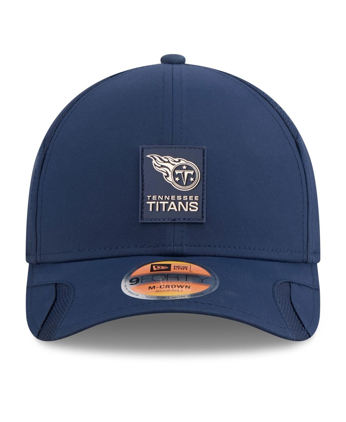 New Era Big Boys And Girls Navy Tennessee Titans 2025 Sideline 9forty Adjustable Hat In Blue