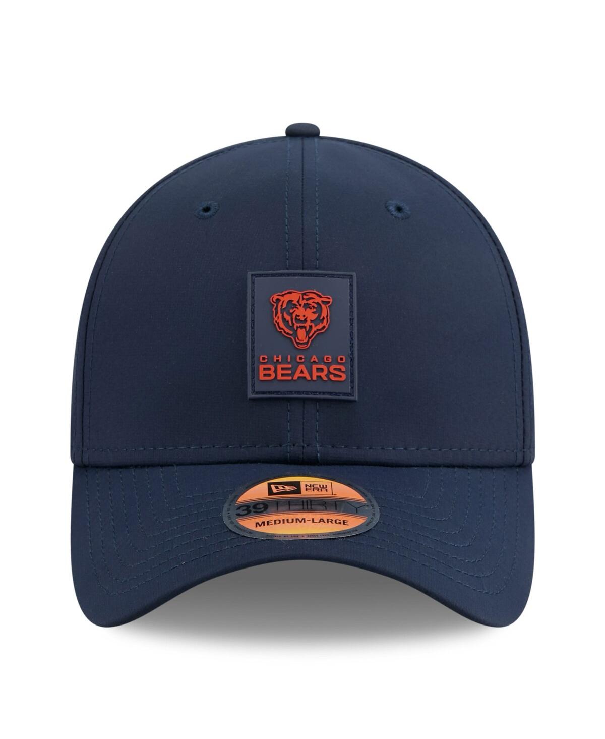 New Era Men's Navy Chicago Bears 2025 Sideline 39thirty Flex Hat In Blue