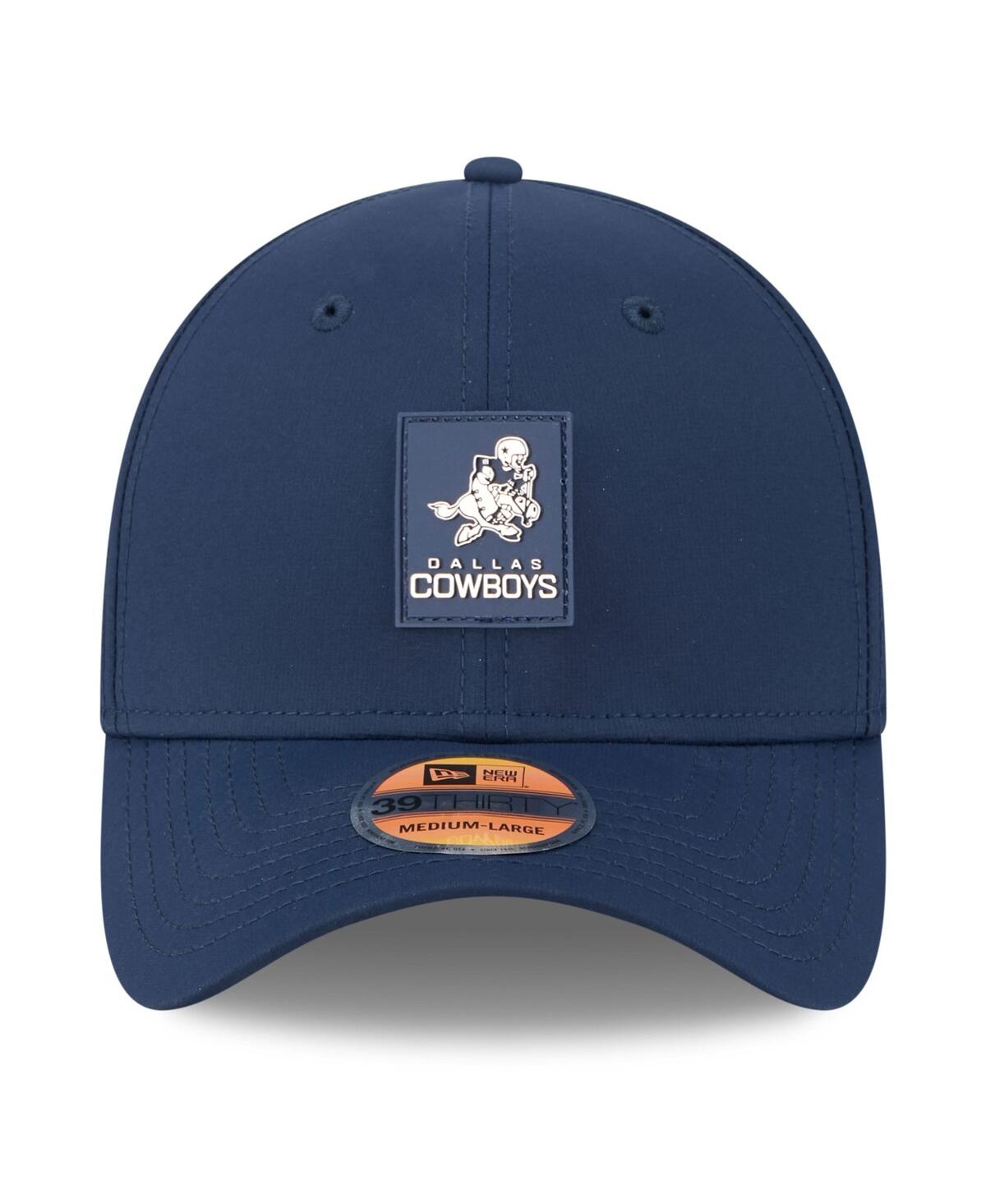 New Era Men's Navy Dallas Cowboys 2025 Nfl Sideline Throwback 39thirty Flex Hat In Blue