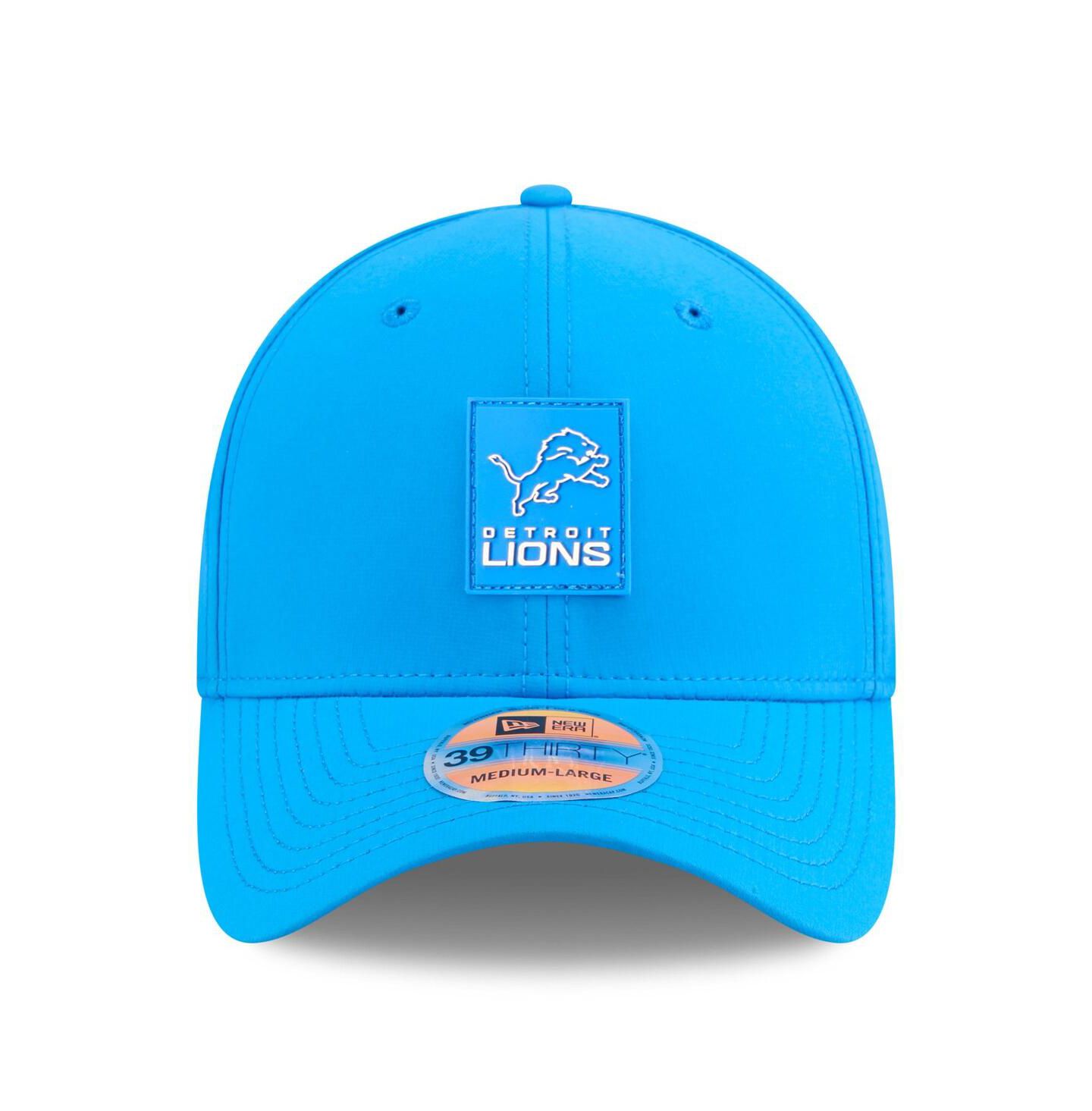 Мужская кепка New Era Blue Detroit Lions 2025 Sideline 39THIRTY Flex Hat — фото 5