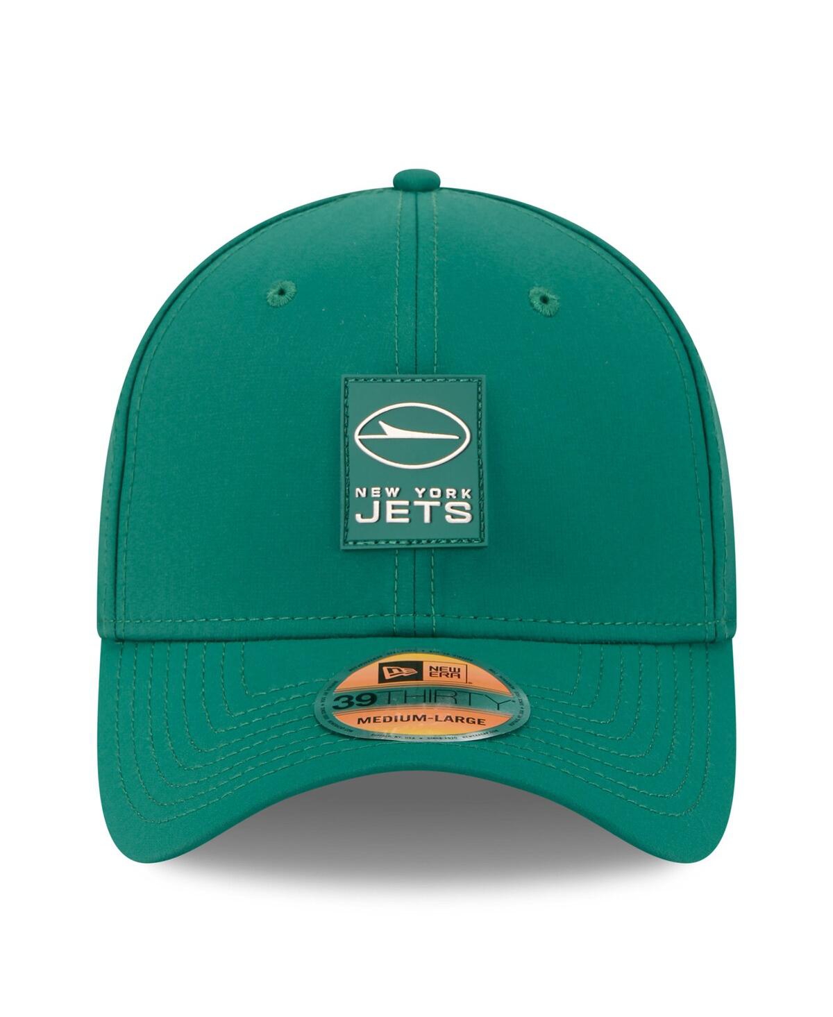 New Era Men's Green New York Jets 2025 Sideline 39thirty Flex Hat In Green