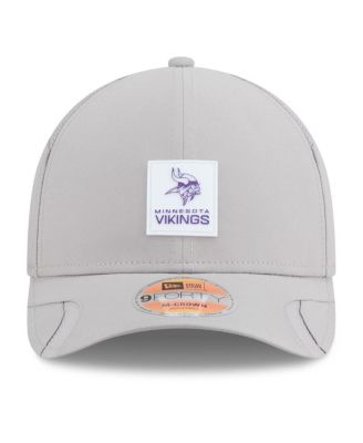 Men's Gray Minnesota Vikings 2025 Sideline M-Crown 9FORTY Adjustable Hat