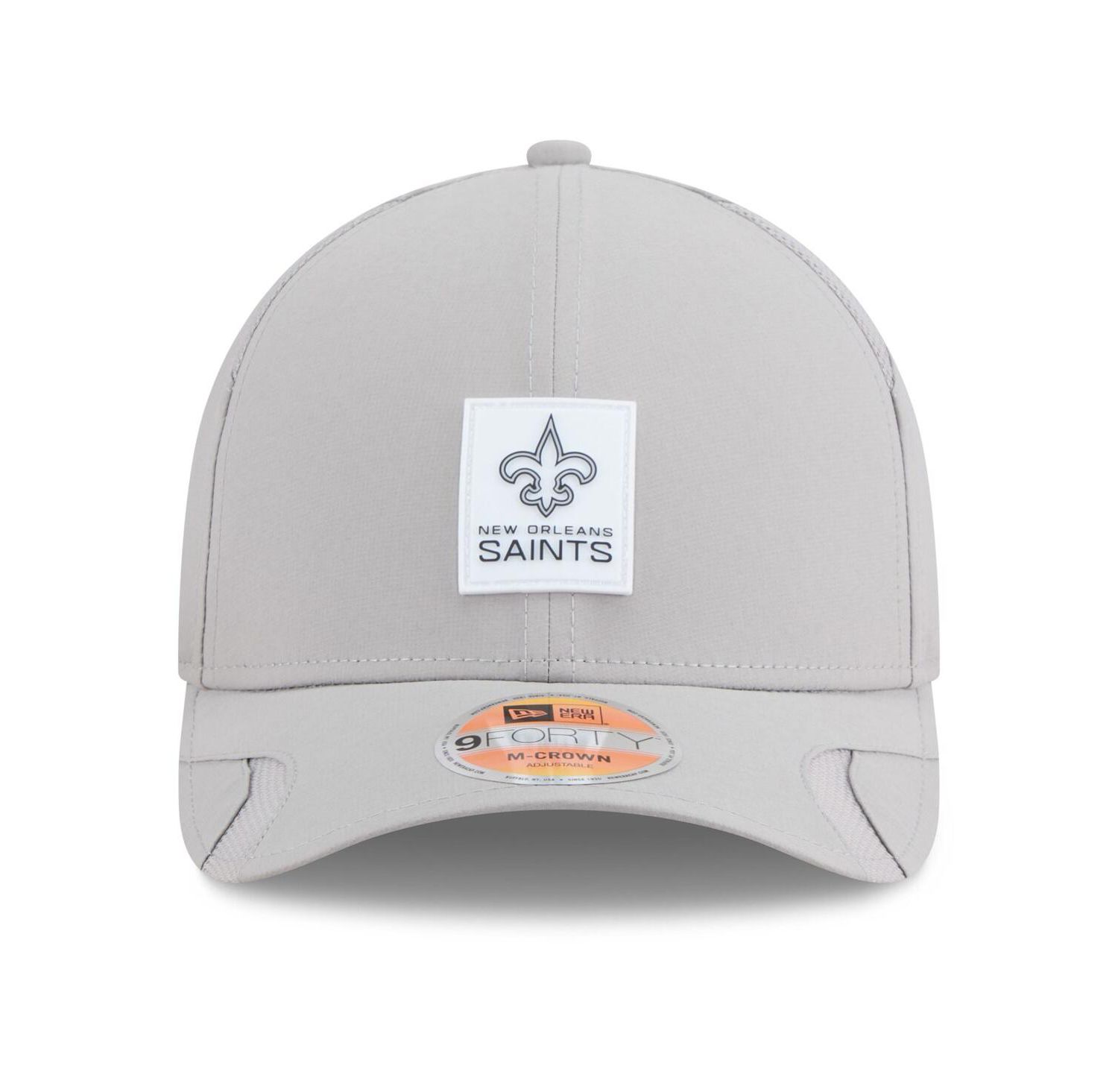 Men's Gray New Orleans Saints 2025 Sideline M-Crown 9FORTY Adjustable Hat