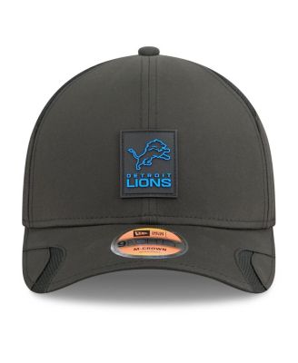 Men's Black Detroit Lions 2025 Sideline M-Crown 9FORTY Adjustable Hat