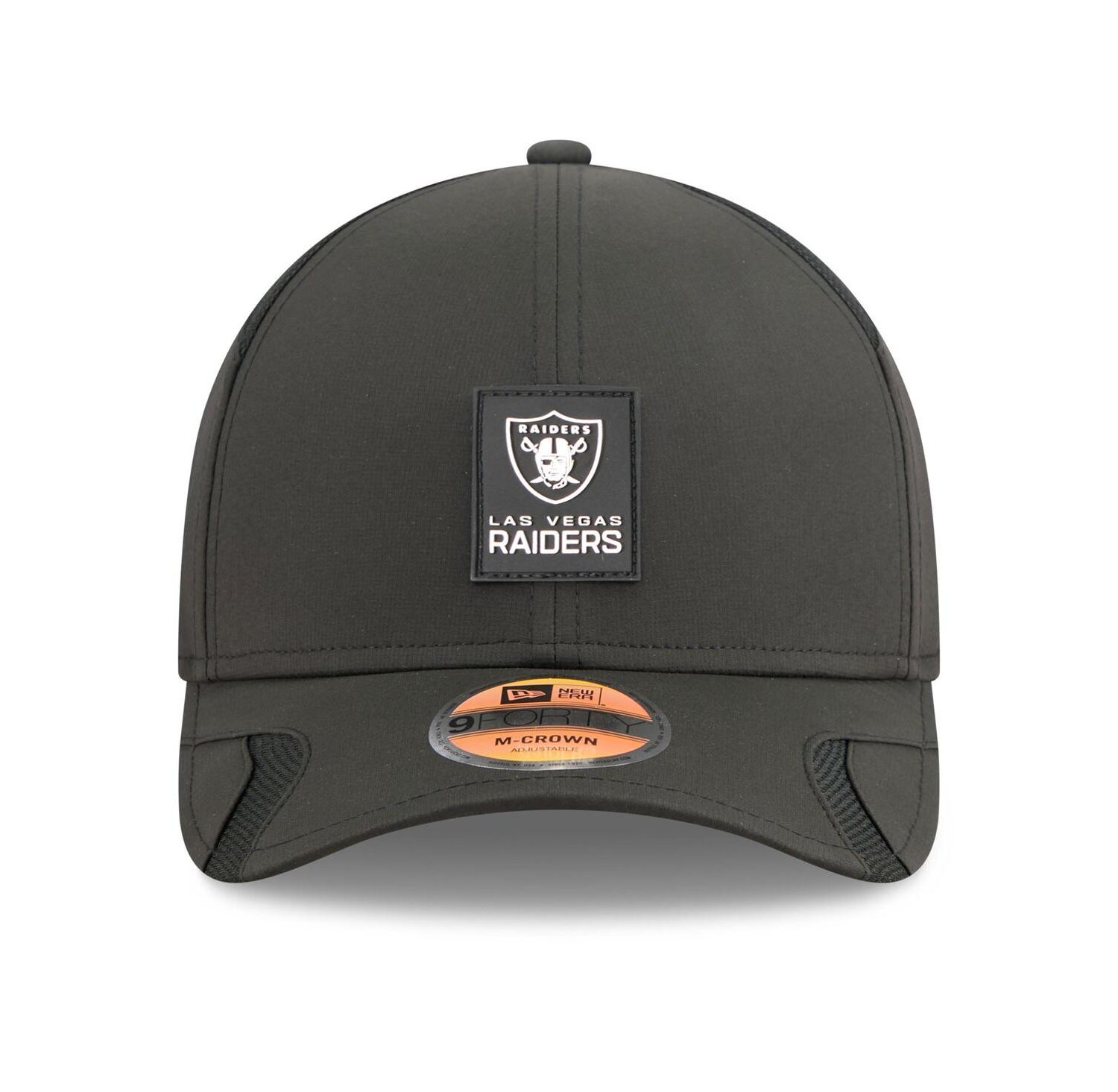 Men's Black Las Vegas Raiders 2025 Sideline M-Crown 9FORTY Adjustable Hat