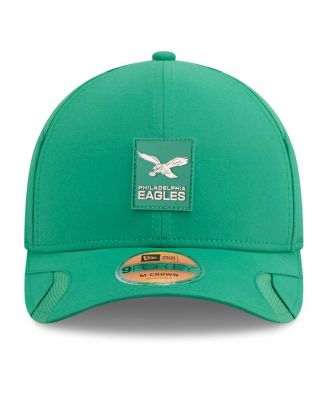 Men's Kelly Green Philadelphia Eagles 2025 Sideline Throwback M-Crown 9FORTY Adjustable Hat
