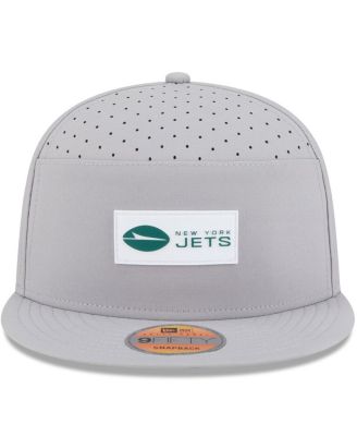 Men's Gray New York Jets 2025 Sideline Split Panel 9FIFTY Snapback Hat