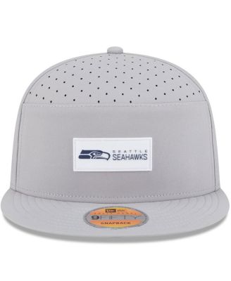 Men's Gray Seattle Seahawks 2025 Sideline Split Panel 9FIFTY Snapback Hat