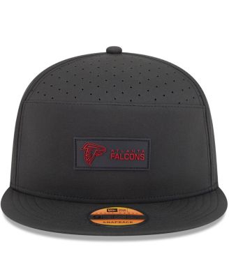Men's Black Atlanta Falcons 2025 Sideline Split Panel 9FIFTY Snapback Hat