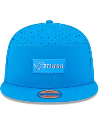 Men's Blue Detroit Lions 2025 Sideline Split Panel 9FIFTY Snapback Hat
