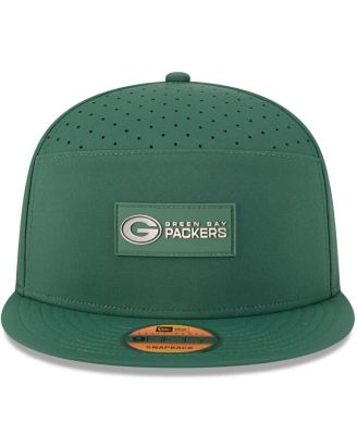 Men's Green Green Bay Packers 2025 Sideline Split Panel 9FIFTY Snapback Hat