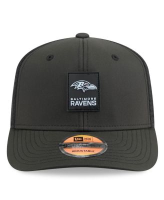 Men's Black Baltimore Ravens 2025 Sideline 9SEVENTY Trucker Adjustable Hat