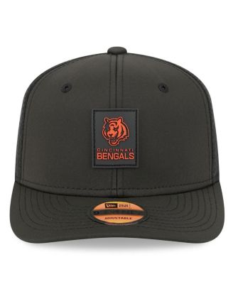 Men's Black Cincinnati Bengals 2025 Sideline 9SEVENTY Trucker Adjustable Hat