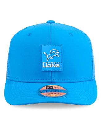 Men's Blue Detroit Lions 2025 Sideline 9SEVENTY Trucker Adjustable Hat