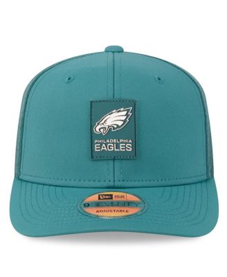 Men's Green Philadelphia Eagles 2025 Sideline 9SEVENTY Trucker Adjustable Hat