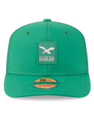 Men's Kelly Green Philadelphia Eagles 2025 Sideline Throwback 9SEVENTY Trucker Adjustable Hat
