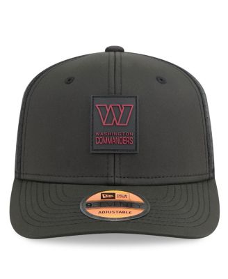 Men's Black Washington Commanders 2025 Sideline 9SEVENTY Trucker Adjustable Hat