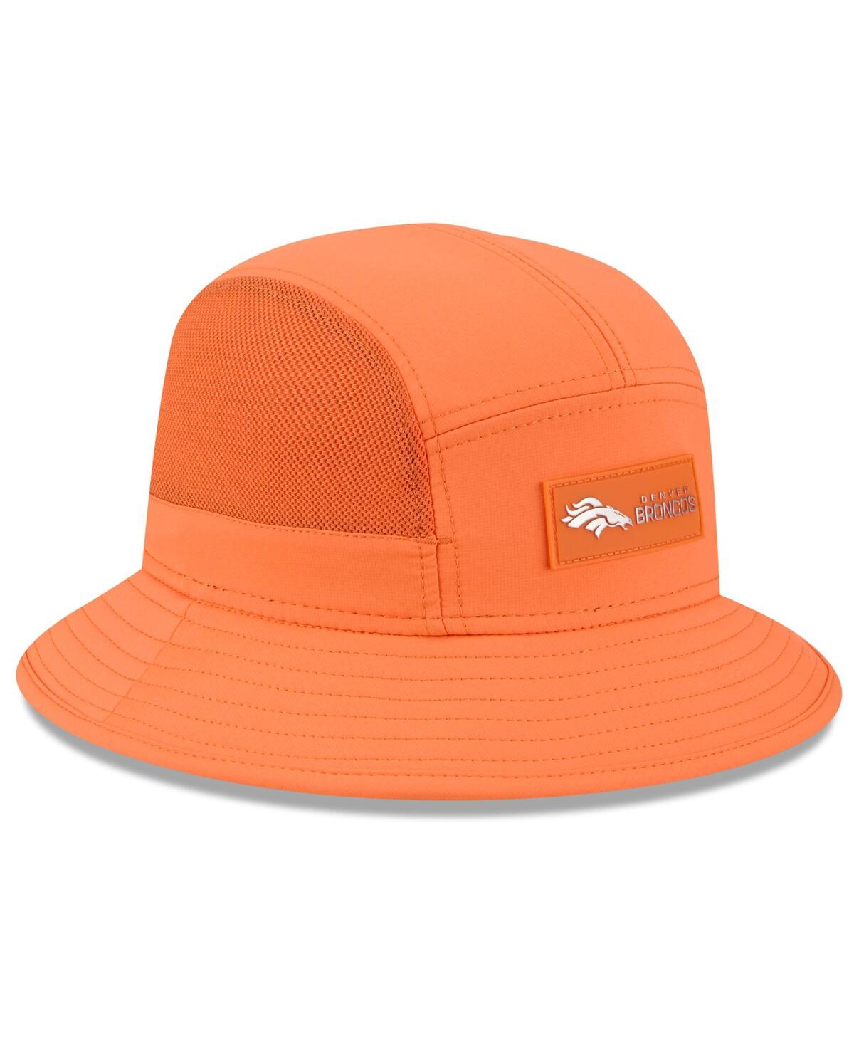 New Era Men's Orange Denver Broncos 2025 Sideline Bucket Hat In Orange