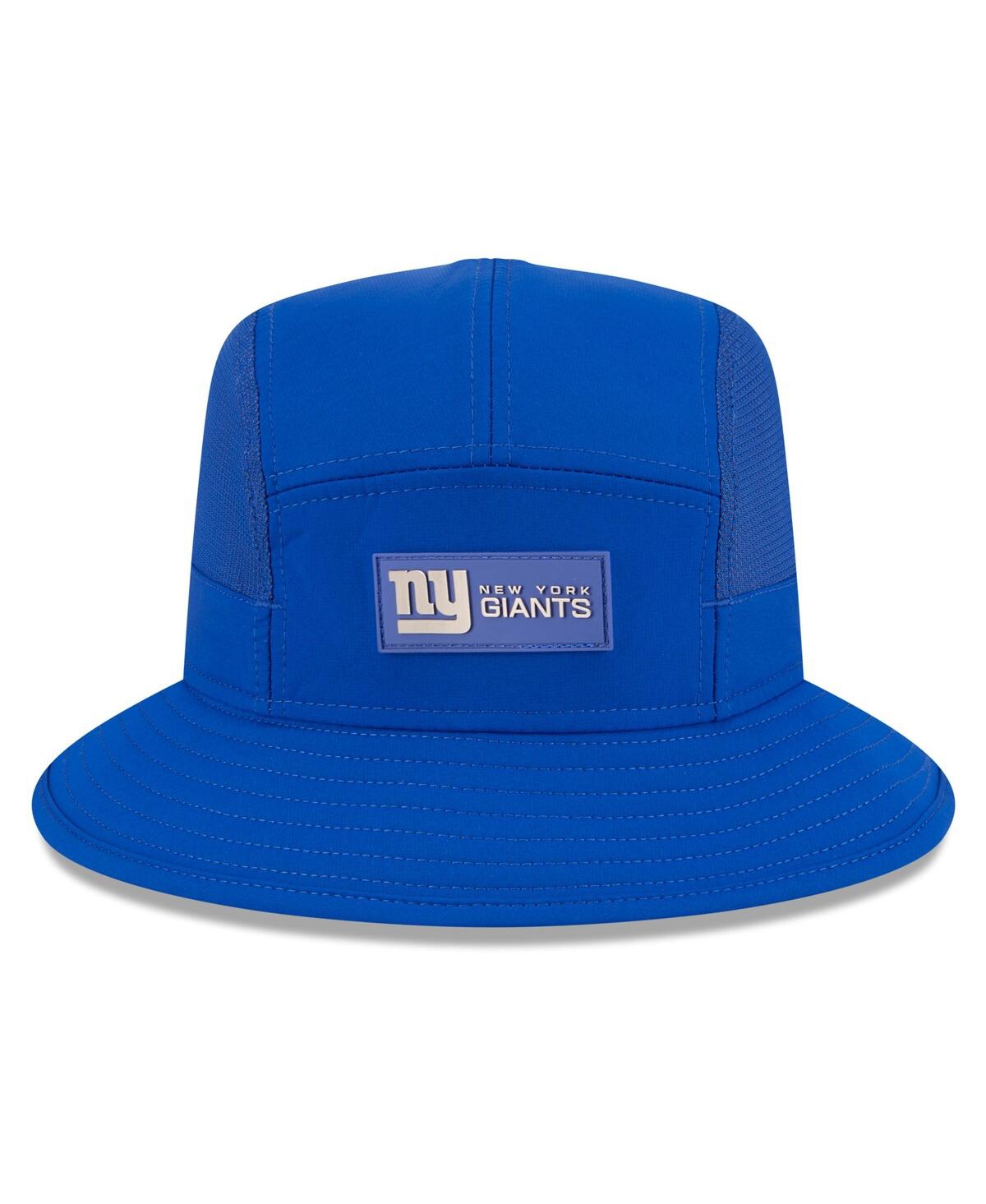 New Era Men's Royal New York Giants 2025 Sideline Bucket Hat In Blue
