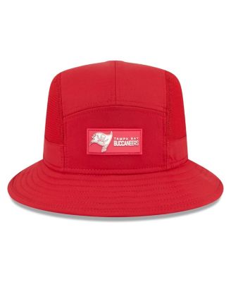 Men's Red Tampa Bay Buccaneers 2025 Sideline Bucket Hat