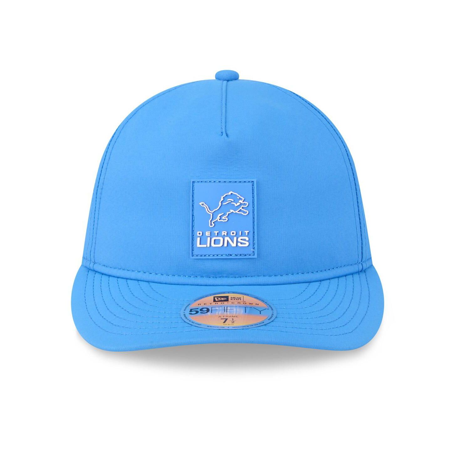 Мужская кепка New Era Blue Detroit Lions 2025 Sideline Retro Crown 59FIFTY Fitted Hat — фото 5