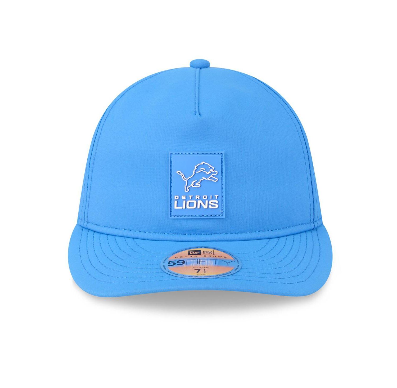 Men's Blue Detroit Lions 2025 Sideline Retro Crown 59FIFTY Fitted Hat