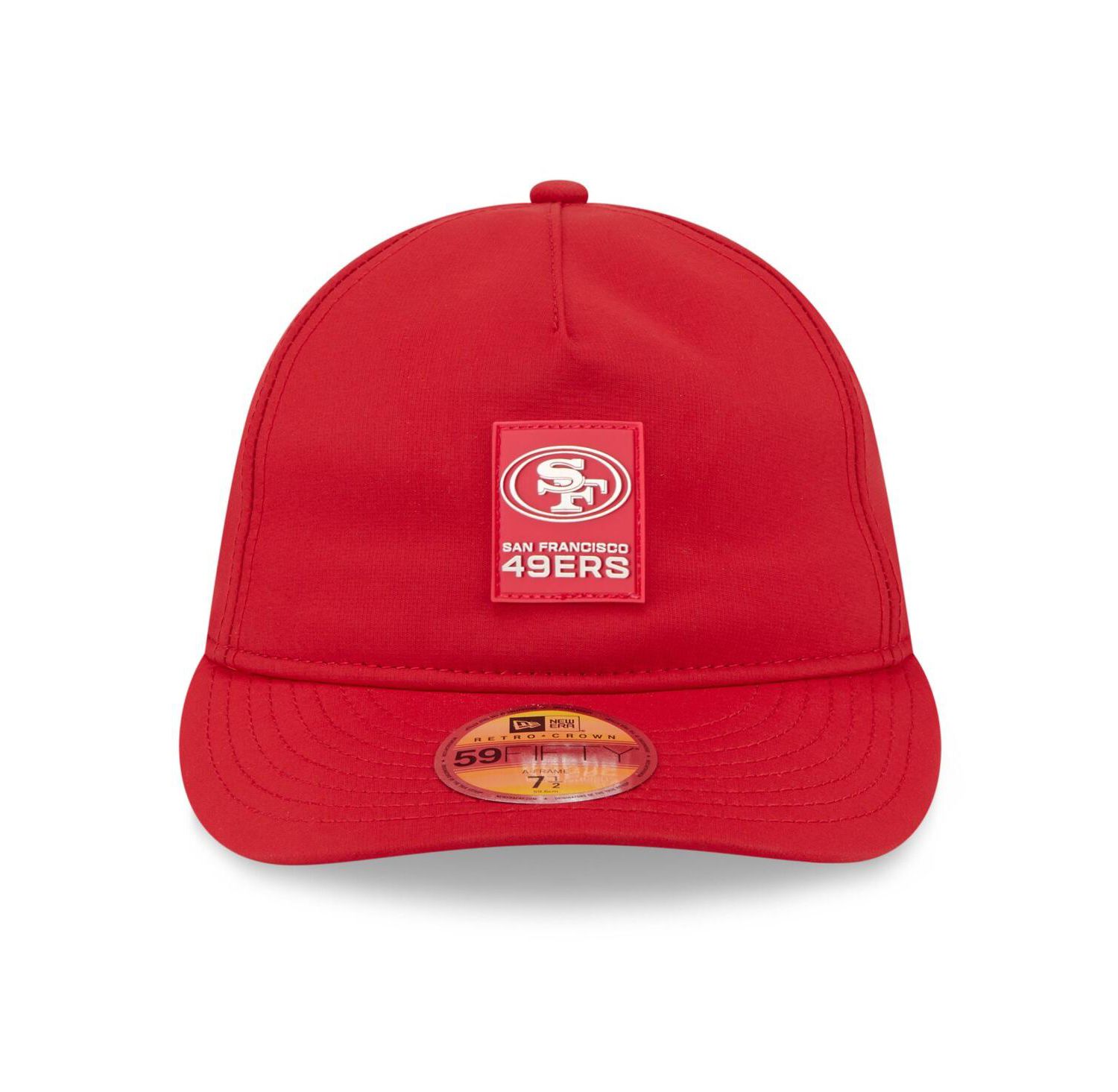 Men's Scarlet San Francisco 49ers 2025 Sideline Retro Crown 59FIFTY Fitted Hat