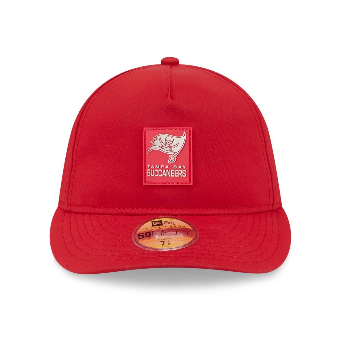 Мужская кепка New Era Red Tampa Bay Buccaneers 2025 Sideline Retro Crown 59FIFTY Fitted Hat — фото 5