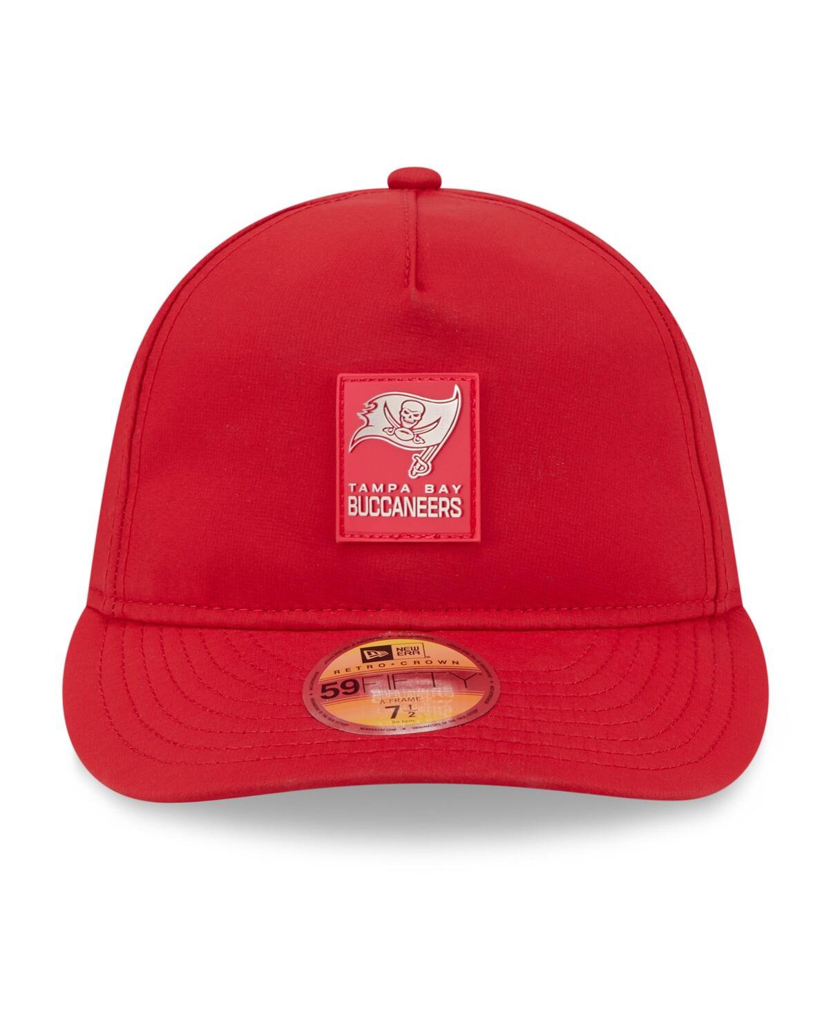 New Era Men's Red Tampa Bay Buccaneers 2025 Sideline Retro Crown 59fifty Fitted Hat In Red