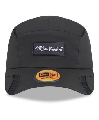 Men's Black Baltimore Ravens 2025 Sideline Runner Adjustable Hat