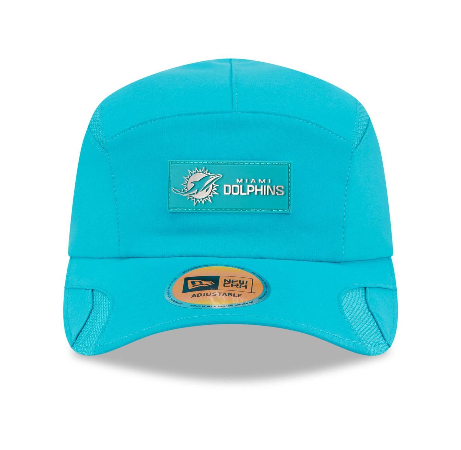 Men's Aqua Miami Dolphins 2025 Sideline Runner Adjustable Hat